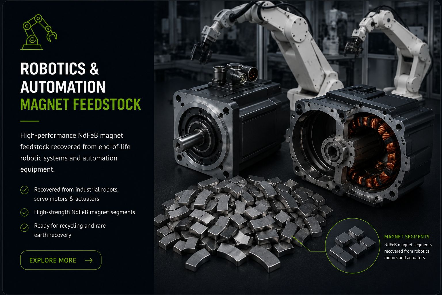 Robotics & Automation Magnet Feedstock